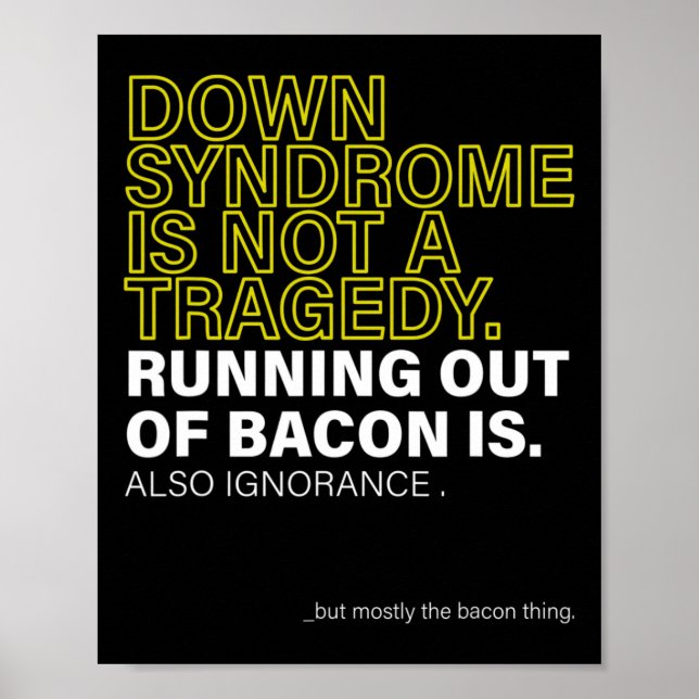 Póster Día Mundial del Síndrome de Down para Combatir Ide (Frente)