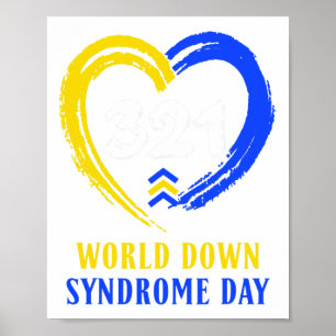 Póster Día Mundial del Síndrome de Down para Combatir Ide