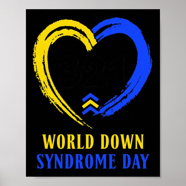 Póster Día Mundial del Síndrome de Down para combatir las (Frente)