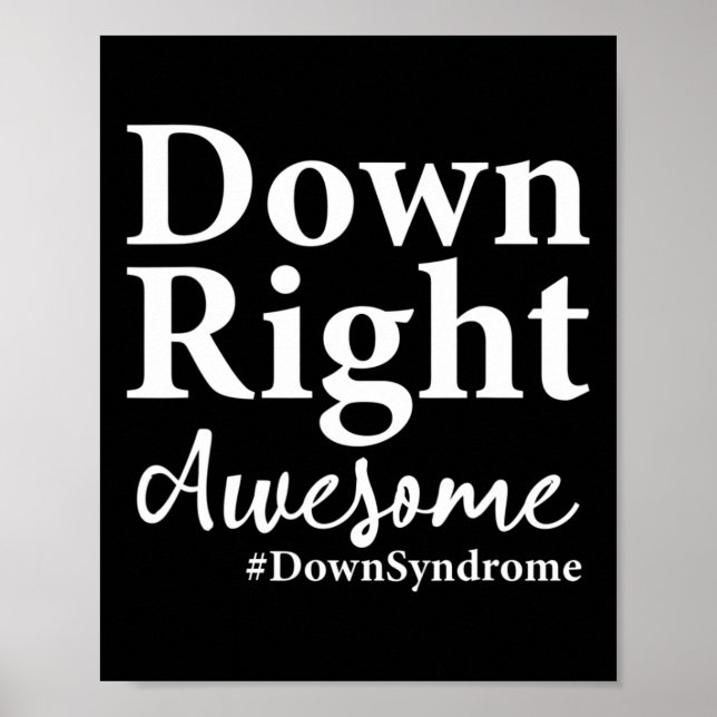 Póster Día Mundial del Síndrome de Down para combatir las (Frente)