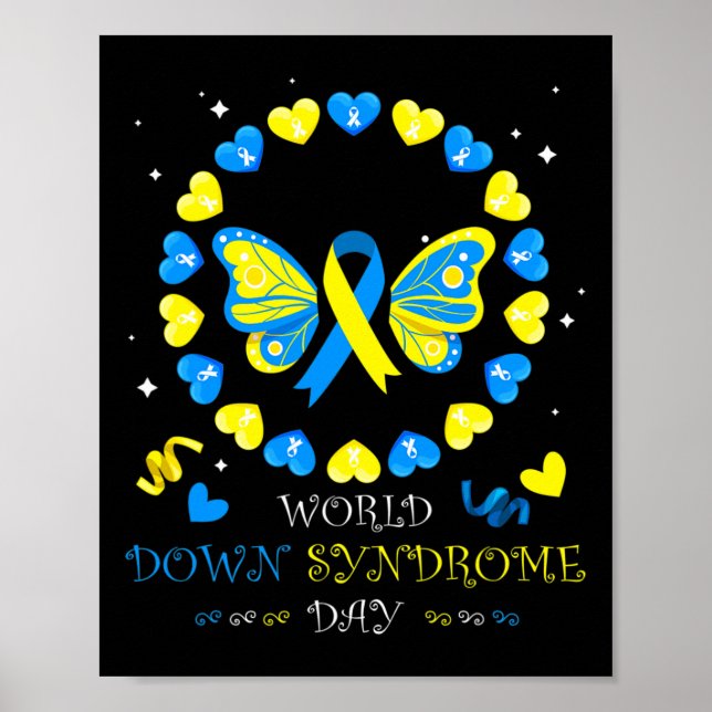 Póster Día Mundial del Síndrome de Down para combatir las (Frente)