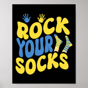 Póster Día Mundial del Síndrome de Down Rockea Tus Calcet