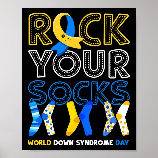 Póster Día Mundial del Síndrome de Down sacude tu concien (Frente)