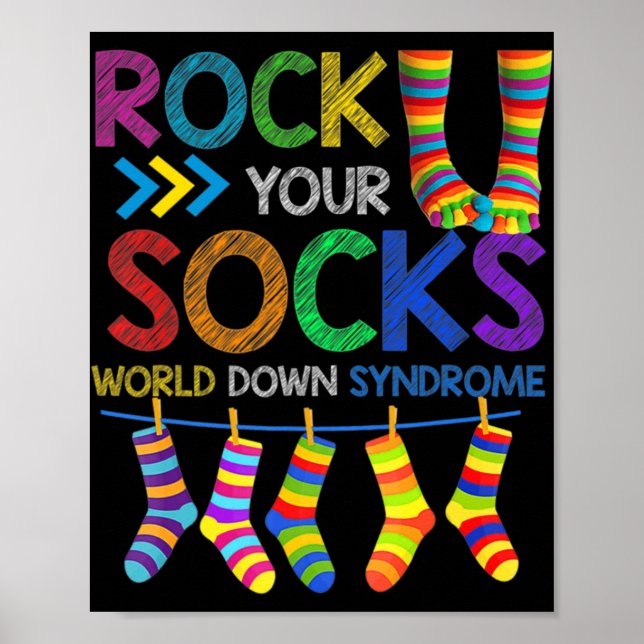 Póster Día Mundial del Síndrome de Down sacude tu concien (Frente)