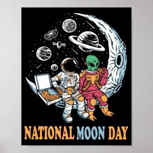 Póster Día nacional de la luna Esencial