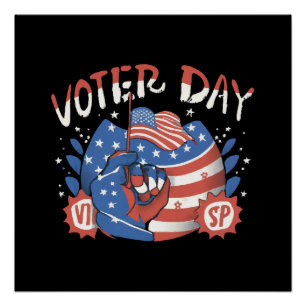 Póster Día Nacional de Registro de Votantes