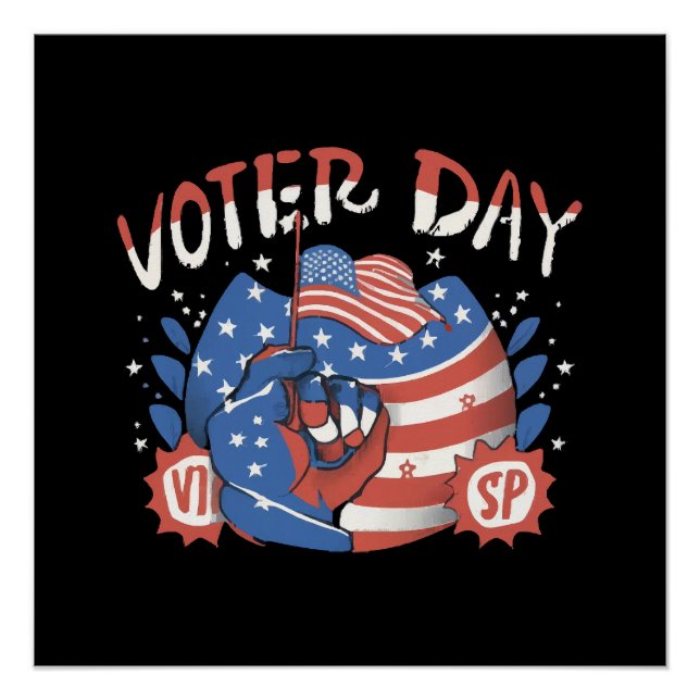 Póster Día Nacional de Registro de Votantes (Anverso)