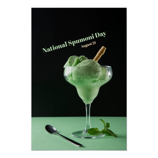 Póster Día Nacional del Spumoni (Anverso)