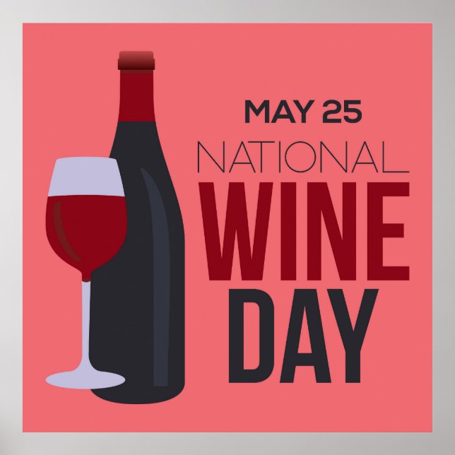 Póster Día Nacional del Vino (Frente)