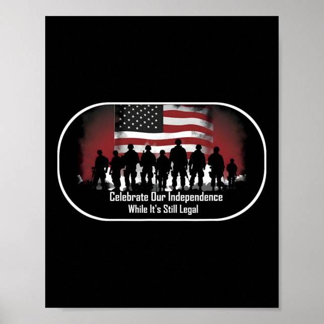 Póster Día Orgulloso Americano (Frente)