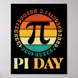 Póster Día Pi - Ciencia Del Símbolo Pi Day Math Lover