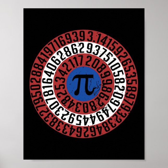 Póster Dia Pi Diez Divertido Nerd Geek Math Algebra Stude (Frente)
