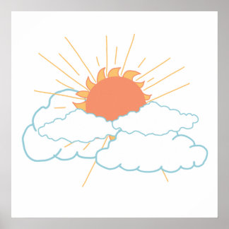 Póster Día soleado en el vecindario