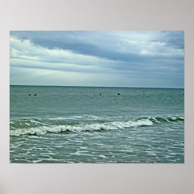 Póster ¡Día soleado en la playa! (Frente)