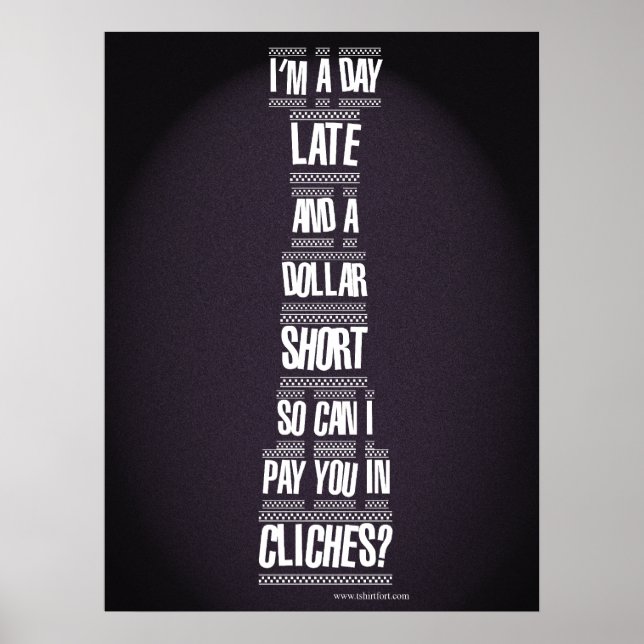 Póster Día tardío y un dólar corto (Frente)