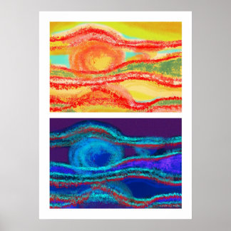 Póster "Día y noche 2.1"