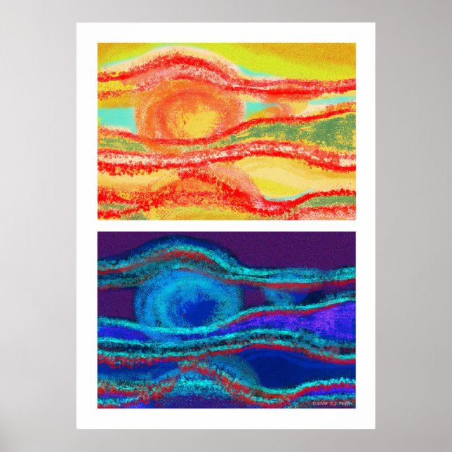 Póster "Día y noche 2.1" (Frente)