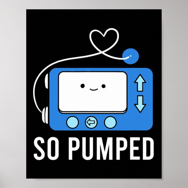 Póster Diabetes Diabetes Divertidos Tipo 1 Niños Tan Bomb (Frente)