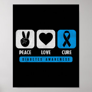 Póster Diabetes Diabetes Tipo 1 2 Pancrea