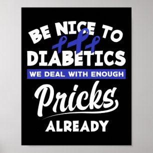 Póster Diabetes Diabéticos Diabéticos Tipo 1 Diabetes T1d