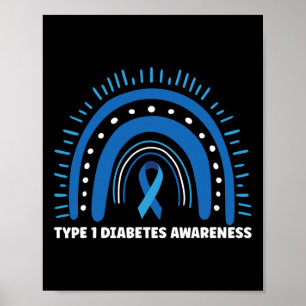 Póster Diabetes Tipo 1 Mes de Conciencia sobre la Diabete