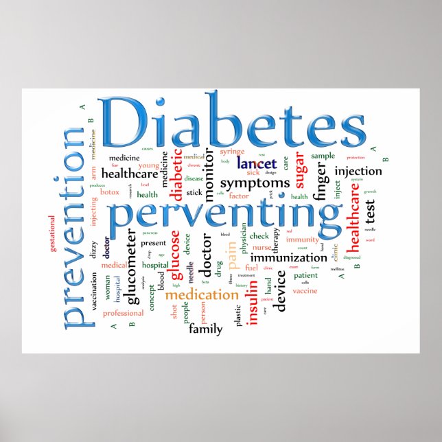 Póster Diabetes y prevención (Frente)