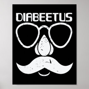 Póster Diabetus Beard Diabetes Awareness Gift
