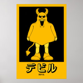 Póster Diablo de Halloween