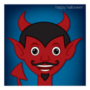 Póster Diablo de Halloween