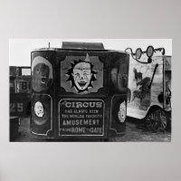 Diablo de un cuerno en el circo, años 30