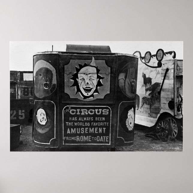 Póster Diablo de un cuerno en el circo, años 30 (Frente)