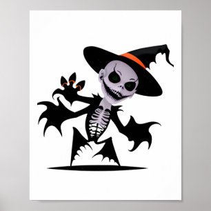 Póster Diablo fantasma en Pegatina de Halloween
