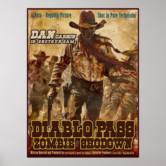 Póster Diablo Pass Zombie Showdown (Frente)