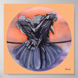 Póster Diablo The Crow Black Raven Art Print Miranda