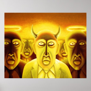 Póster Diablos y ángeles