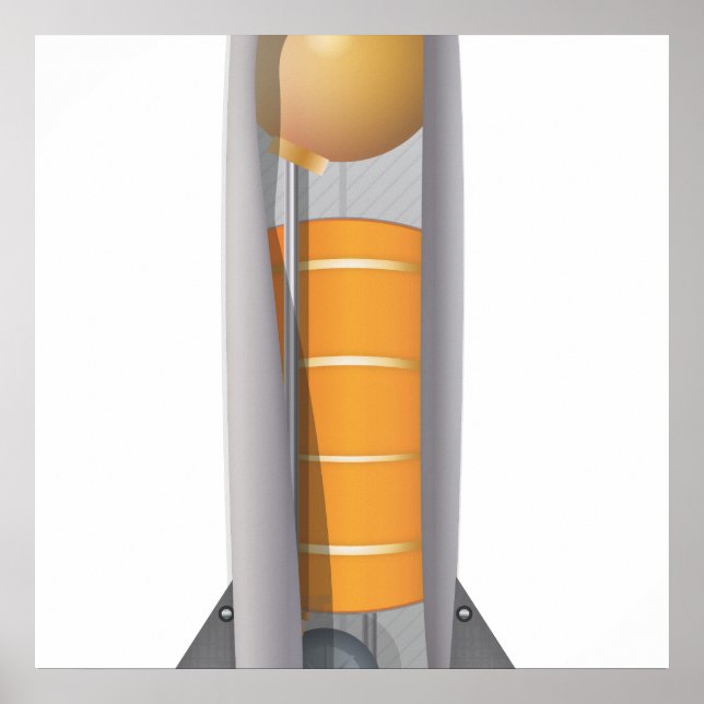 Póster Diagrama de cohetes (Frente)