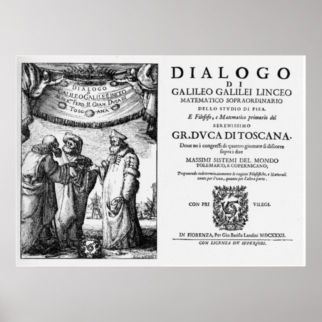 Póster Dialogo de Galileo (Frente)