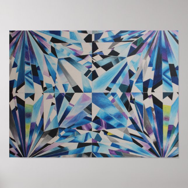 Póster Diamante de 16" x 12", papel Poster de valor (mate (Frente)