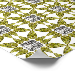 Póster Diamante de la pera amarilla