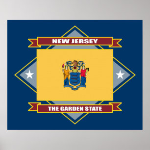 Póster Diamante de New Jersey