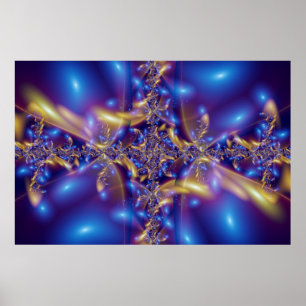 Póster diamantes azules