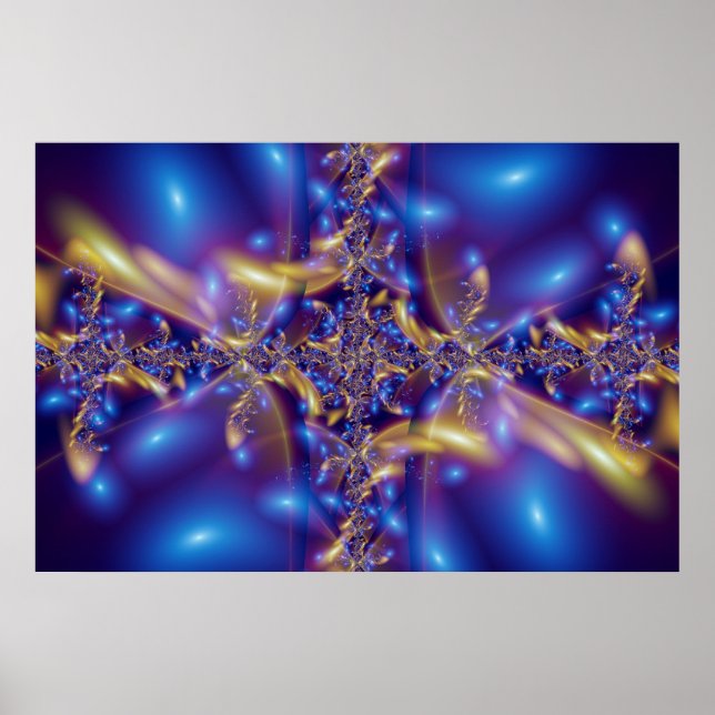 Póster diamantes azules (Frente)