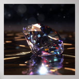 Póster Diamantes pulidos, gemas brillantes zoom
