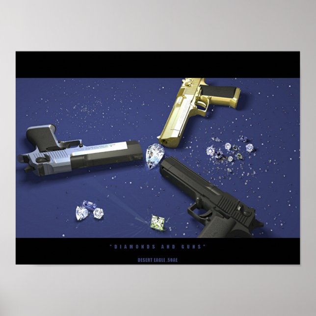 Póster Diamantes y armas (Frente)