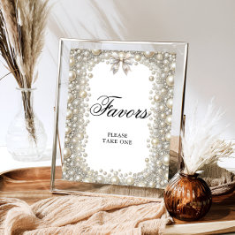 Póster Diamantes y perlas que está amarrando los favores 