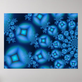 Póster Diamond Blueberries Fine Fractal Art
