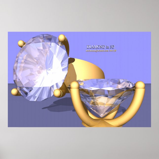 Póster Diamond in 3D II (print) (Frente)