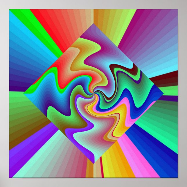 Póster Diamond Zig Zag (Frente)