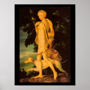 Póster Diana Como Reproducción De Bellas Artes De Caza