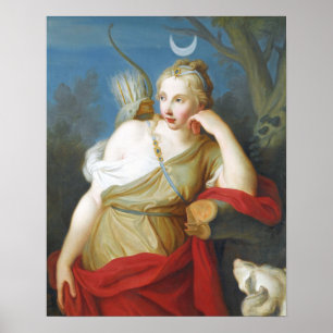 Póster Diana de la caza, diosa griega